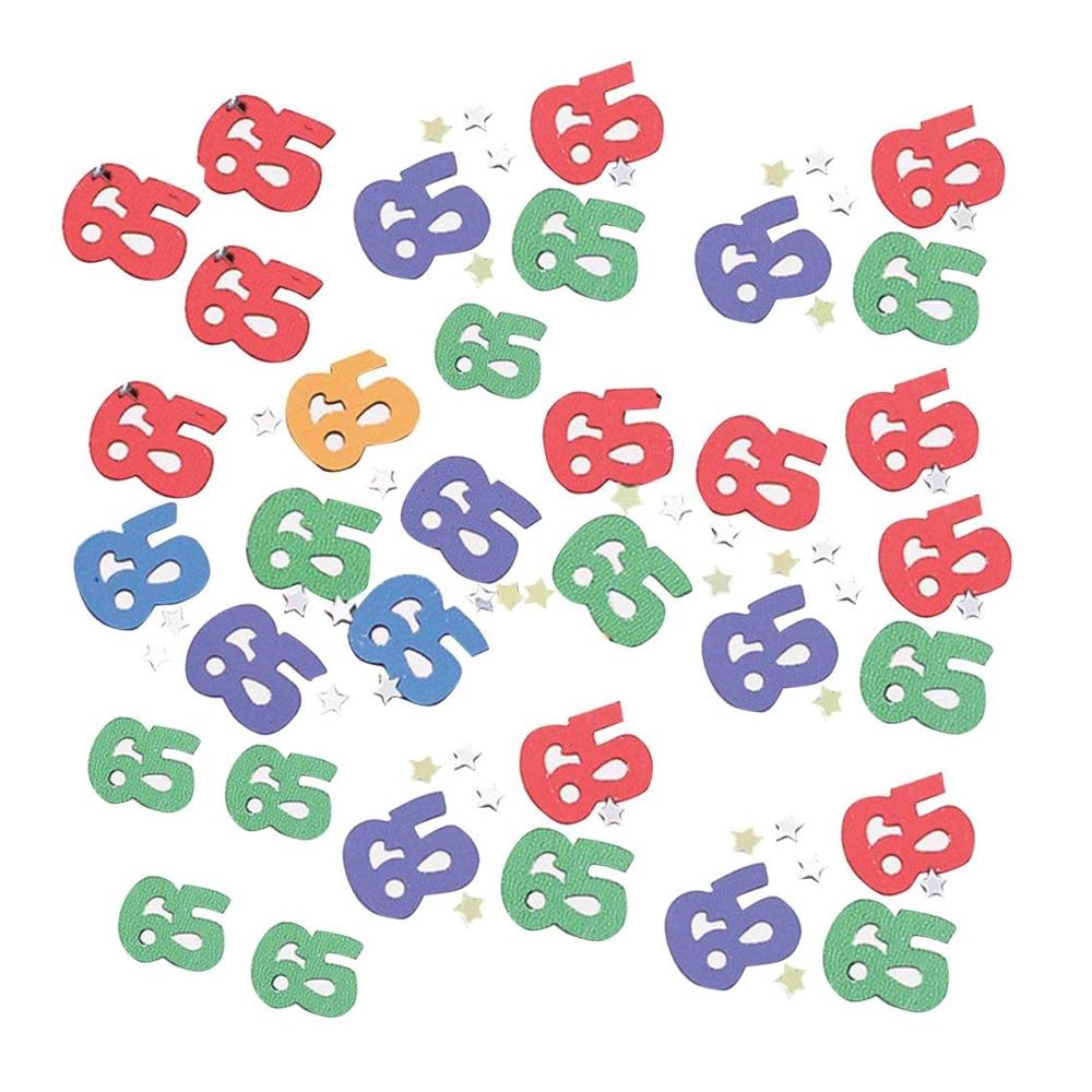 Amscan Confetti 65th Age Party Accessory