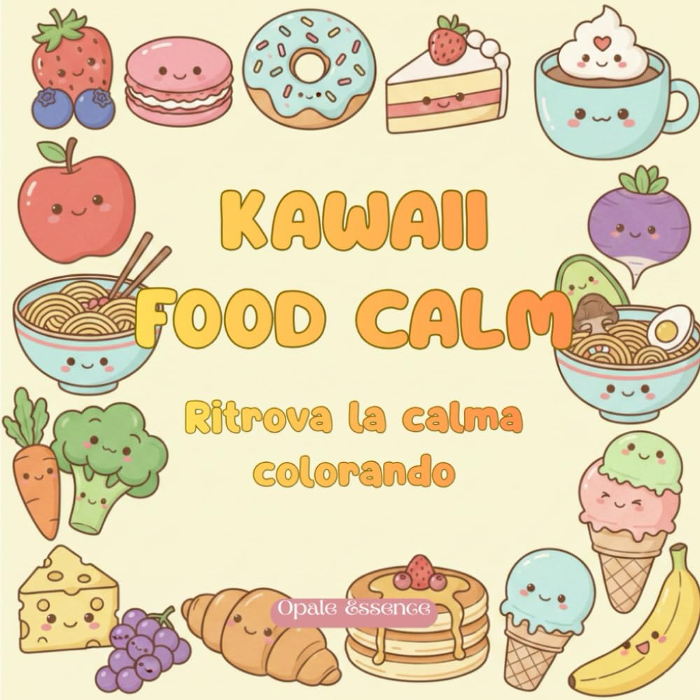 Kawaii Food Calm: Libro kawaii per rilassare la mente
