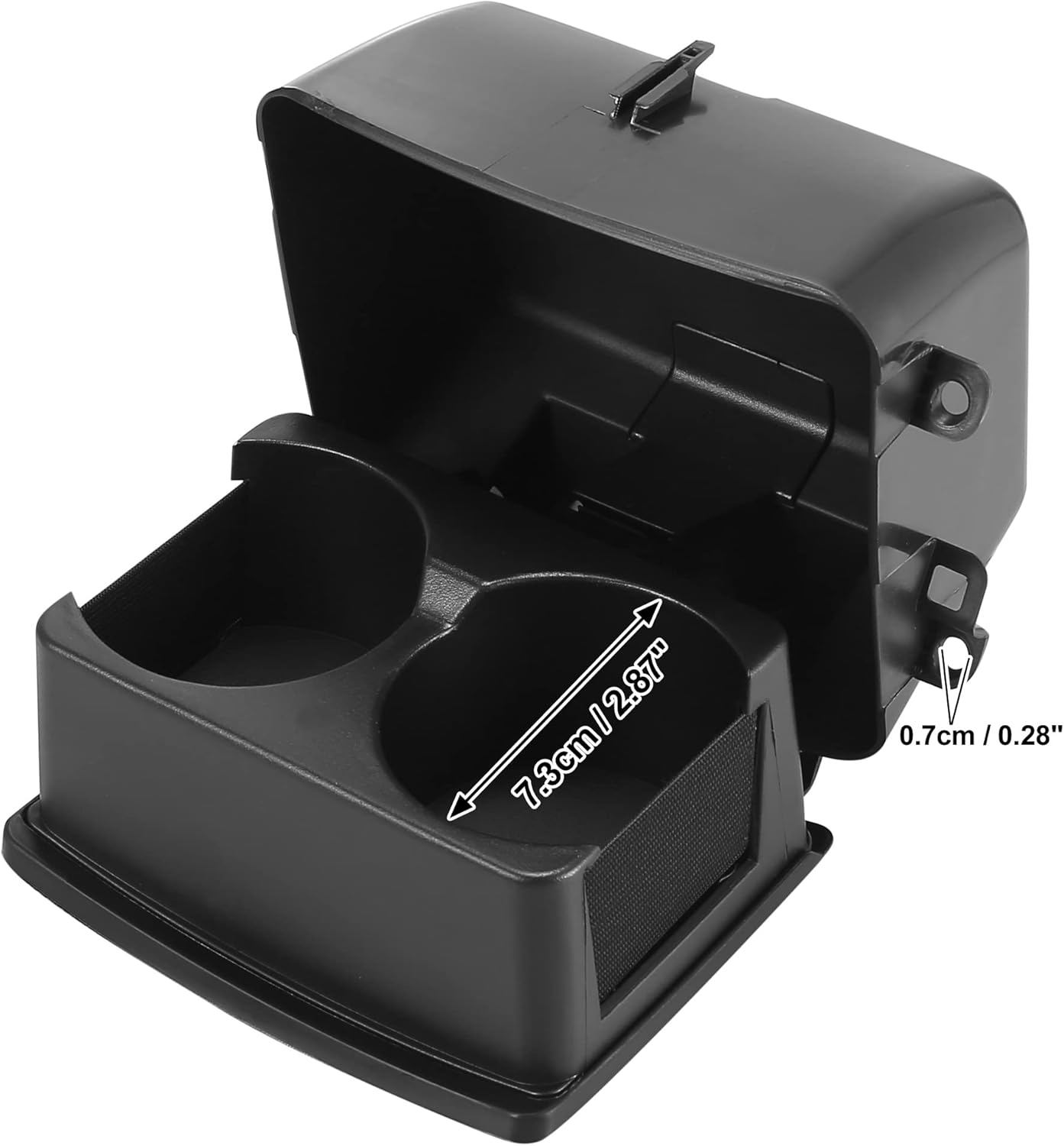 X AUTOHAUX Car Rear Seats Cup Holder Storage Bracket Black BB5Z-7813562-BA for Ford Explorer 2011-2015