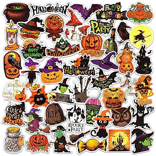 DETICKERS Cute Pumpkin Stickers for Kids Halloween Pumpkin Vinyl Stickers Large for Decorating Pumpkin Stickers Bulk