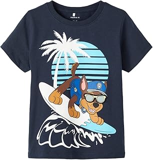 تيشرت موناف بوباترول بأكمام قصيرة للأولاد من نيم ات (عبوة من قطعة واحدة)