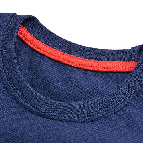 Fashion Boys Patchwork Long Sleeve Cute Cartoon Embroidered Fall T-Shirt3