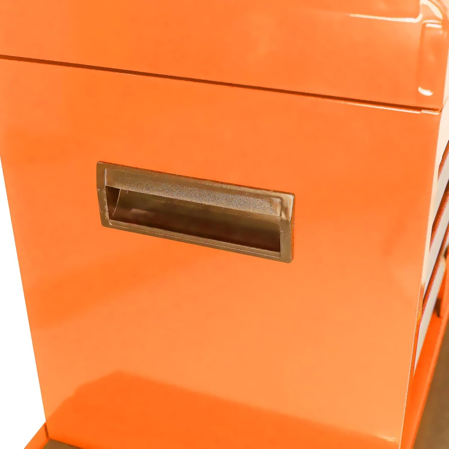 Rolling Tool Chest, 5-Drawer Tool Box Organizer w/Lockable Wheels & Sliding Drawers & Detachable Top & Adjustable Shelf, Tool Storage Cabinet for Garage Workshop(Orange)