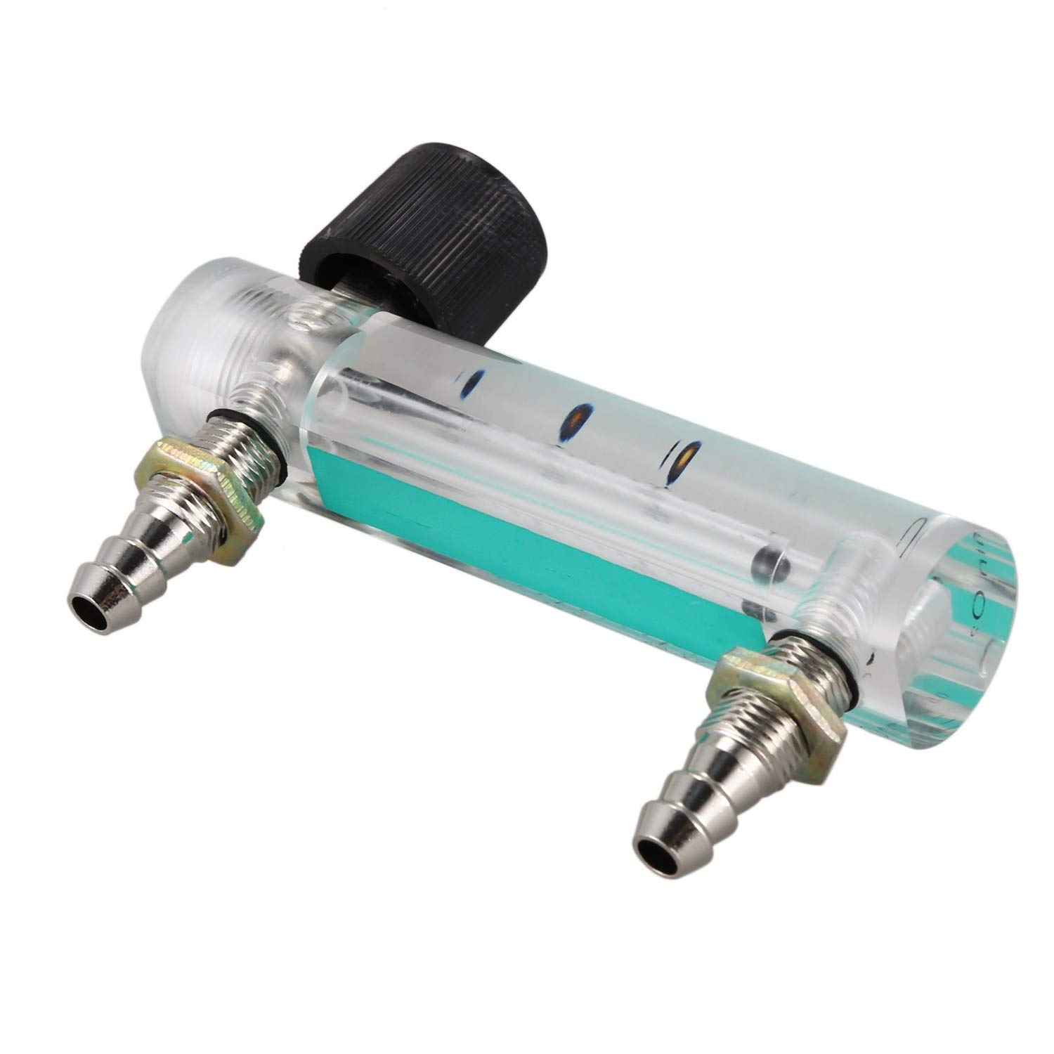 Misuratore Di Portata Per Gas 0-3 LPM – Flussometro In Acrilico Per Ossigeno, Aria, Argon – Con Attacchi Da 8 Mm