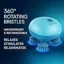 Episkey Reviver Electric Scalp & Head Massager | 4 Rotating Kneading Heads with 96 Soft Silicone Nodes (Detachable & Washable) | Cordless Rechargeable Handheld for Relaxation & Stress Relief gallery image