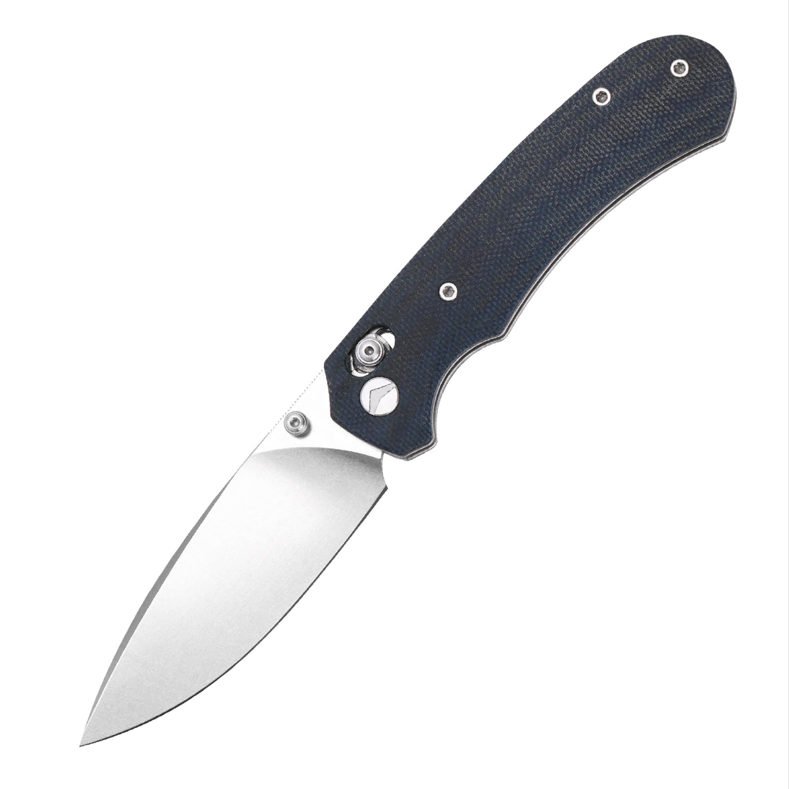Klappbares Taschenmesser,3.31" 154CM Klinge,Erogonomischer Titan Griff,Jagd Überlebensmesser,EDC Messer für Jagd Camping Überleben Outdoor Angeln Wandern (Blau)