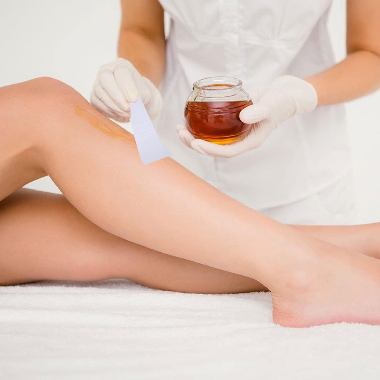 10 Pcs Portable Hair Wax Cleansing Spatulas Hair Waxing Removal Beauty Tools Non-Stick Wax Spatulas Hair Removal Applicator Reusable Scraper Hard Wax Sticks,Shave and Hair Removal