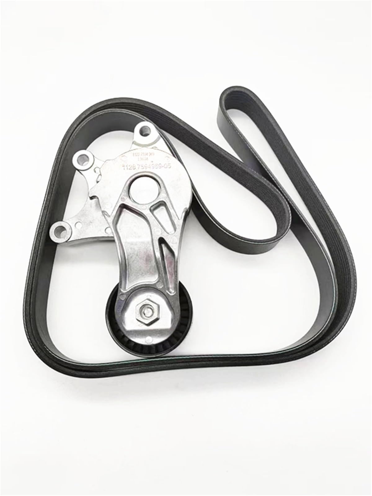 Rolka napinacza łańcucha pasek rozrządu OEM: 11287594969 11287618848 (8PK1000) pasuje do BMW N20 Silnik Napinacz paska Rolka prowadząca F07 525 528I F30 325 328 F26(Silver)
