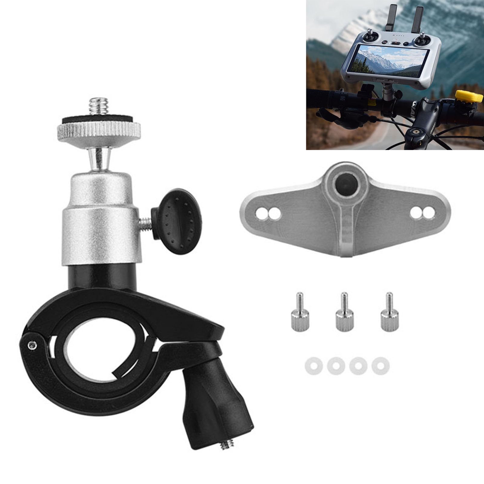 Uchwyt na kierownicę roweru DJI RC 2 / RC do pilota rowerowego Insta360 na sportową kamerę GoPro