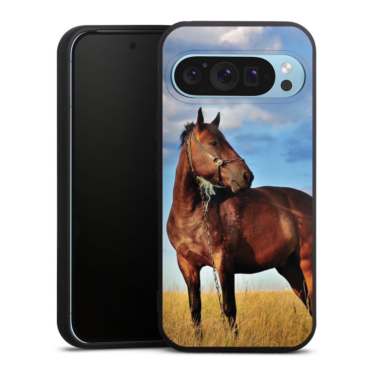 Coque Google Pixel 9 Pro pour éviter les rayures étui silicone souple décor cheval - 2