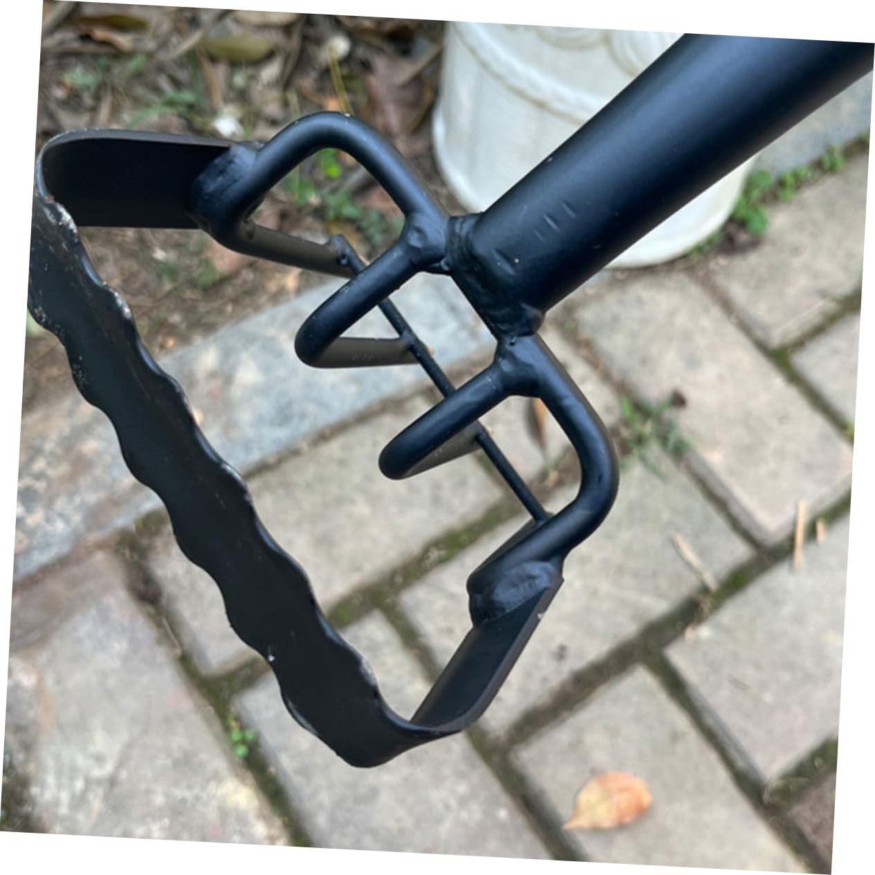 UPKOCH Herramientas De Jardinería De Rastrillo y Azada Rastrillo De Jardín Pequeño para Césped para Jardín Mango De Madera para Plantar y Aflojar La Tierra