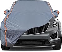 Vista 42 de TUCAREST - Funda de auto completa de 6 capas de alta calidad, diseño de cremallera de carcasa dura, impermeable, resistente a la intemperie