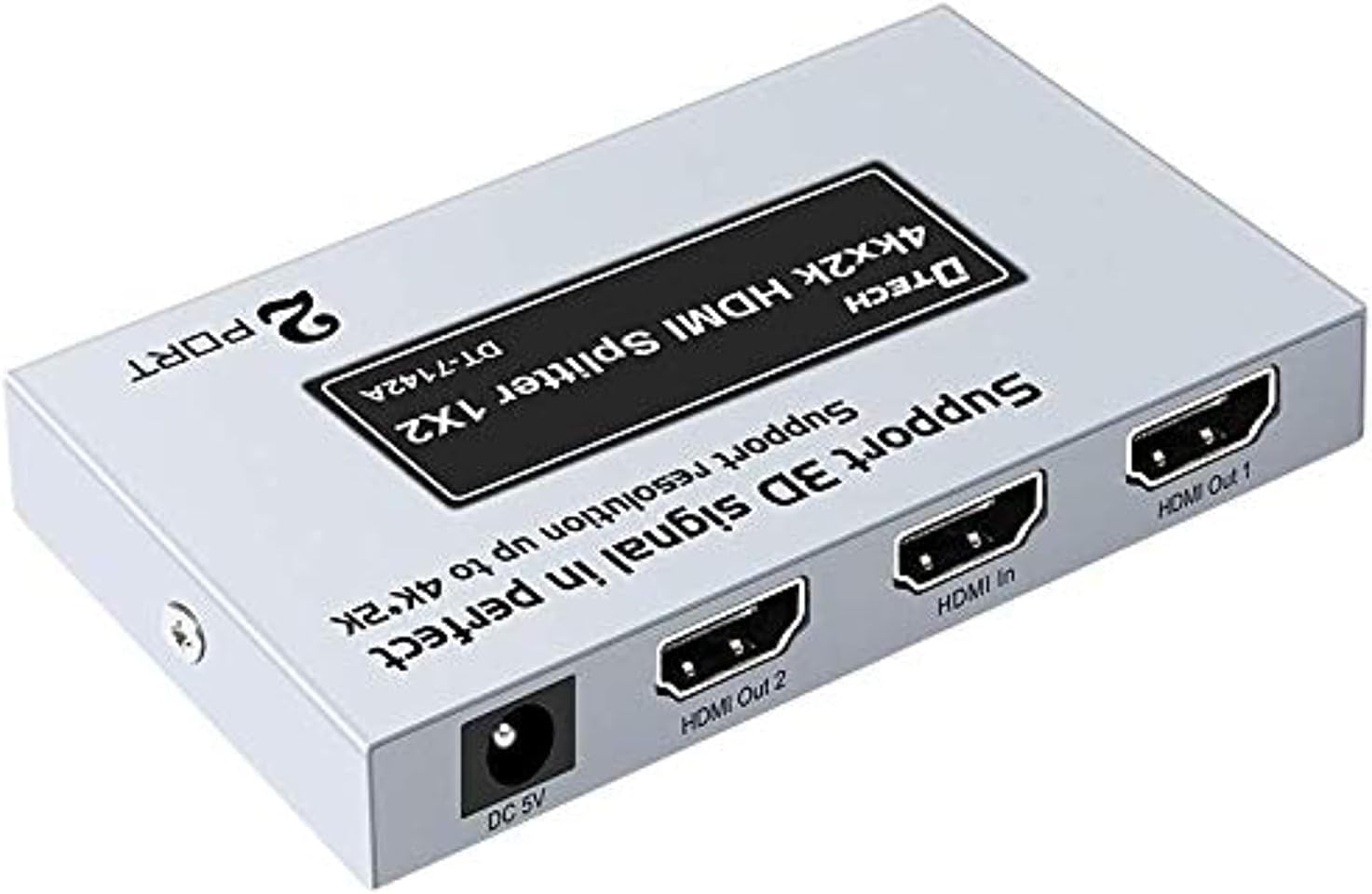 DTech HDMI SPLITTER 1x2 DT-7142A 4Kx2K This product belongs to the HDMI signal distribution category.