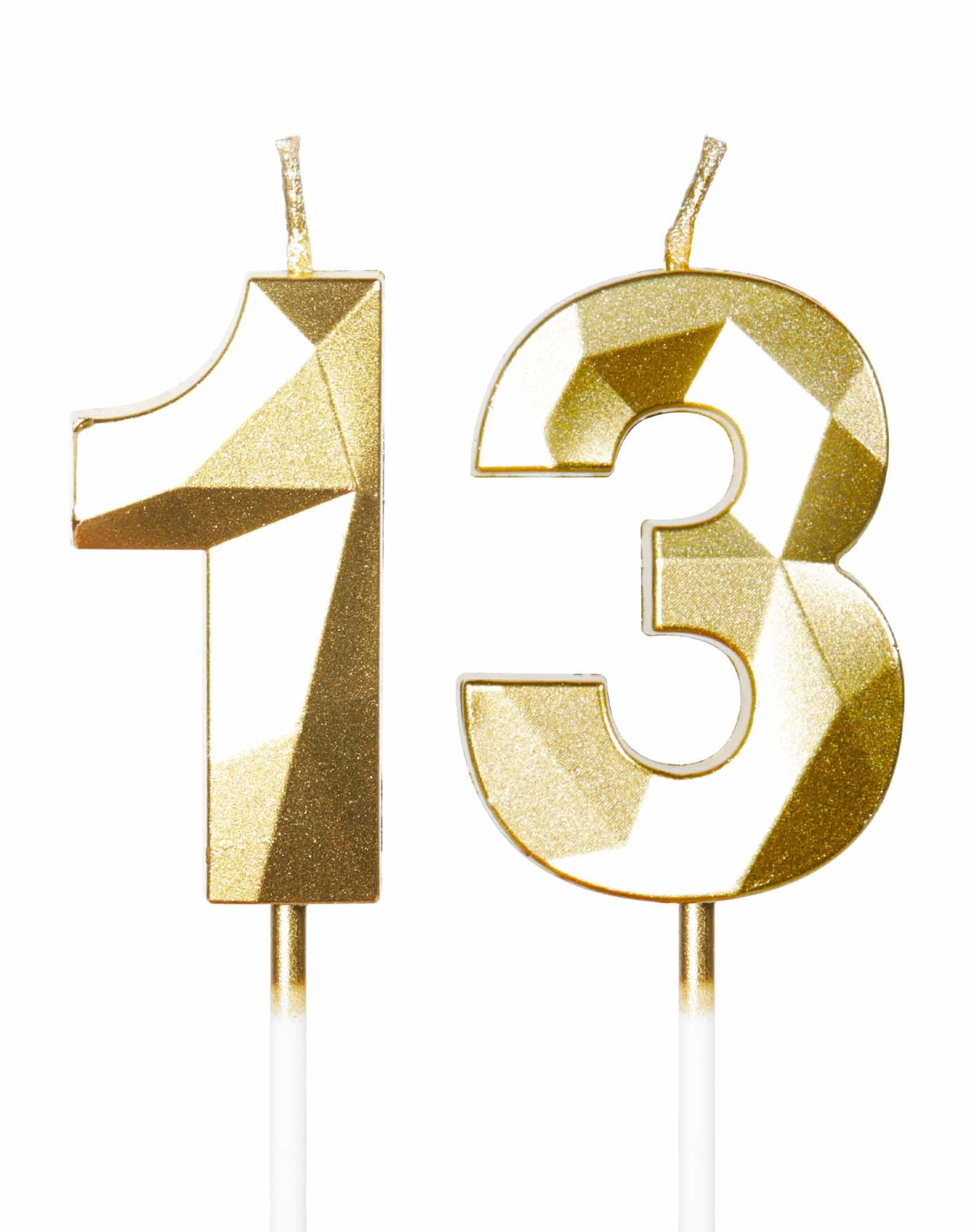 Royal Blue 13th Birthday Candles, 3D Number 13 Candle for Cake, Boy Girl 13th Birthday Decorations,Sapphire Candle Topper Blue Cake Decorations for Birthday Party Wedding Anniversary Supplies — view 178