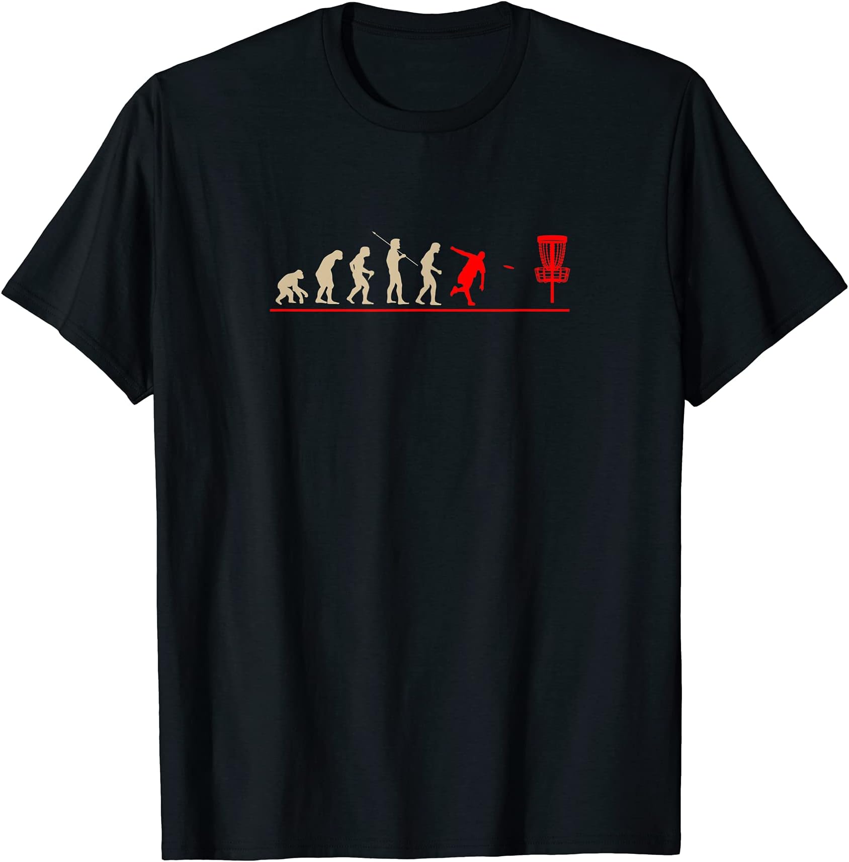 Disc Golf Evolution Frolf Frisbee Gift Discgolf T-Shirt