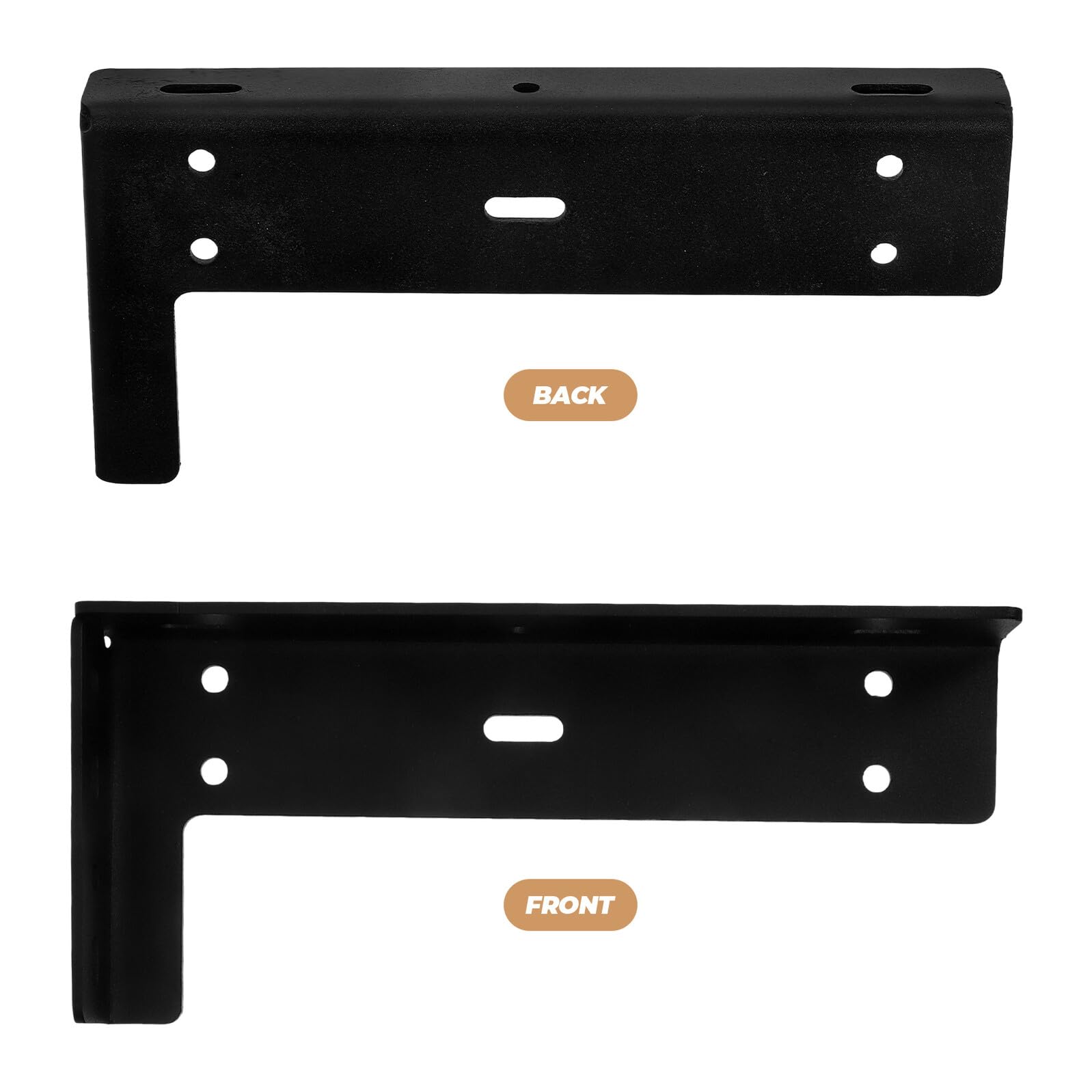 OUNONA 2pezzi Staffe Metalliche per Mensole Parete Staffe per Appendere Oggetti Pesanti Supporti per Mensole Regolabili per Librerie e Scaffalature Design Invisibile per Interni Moderni