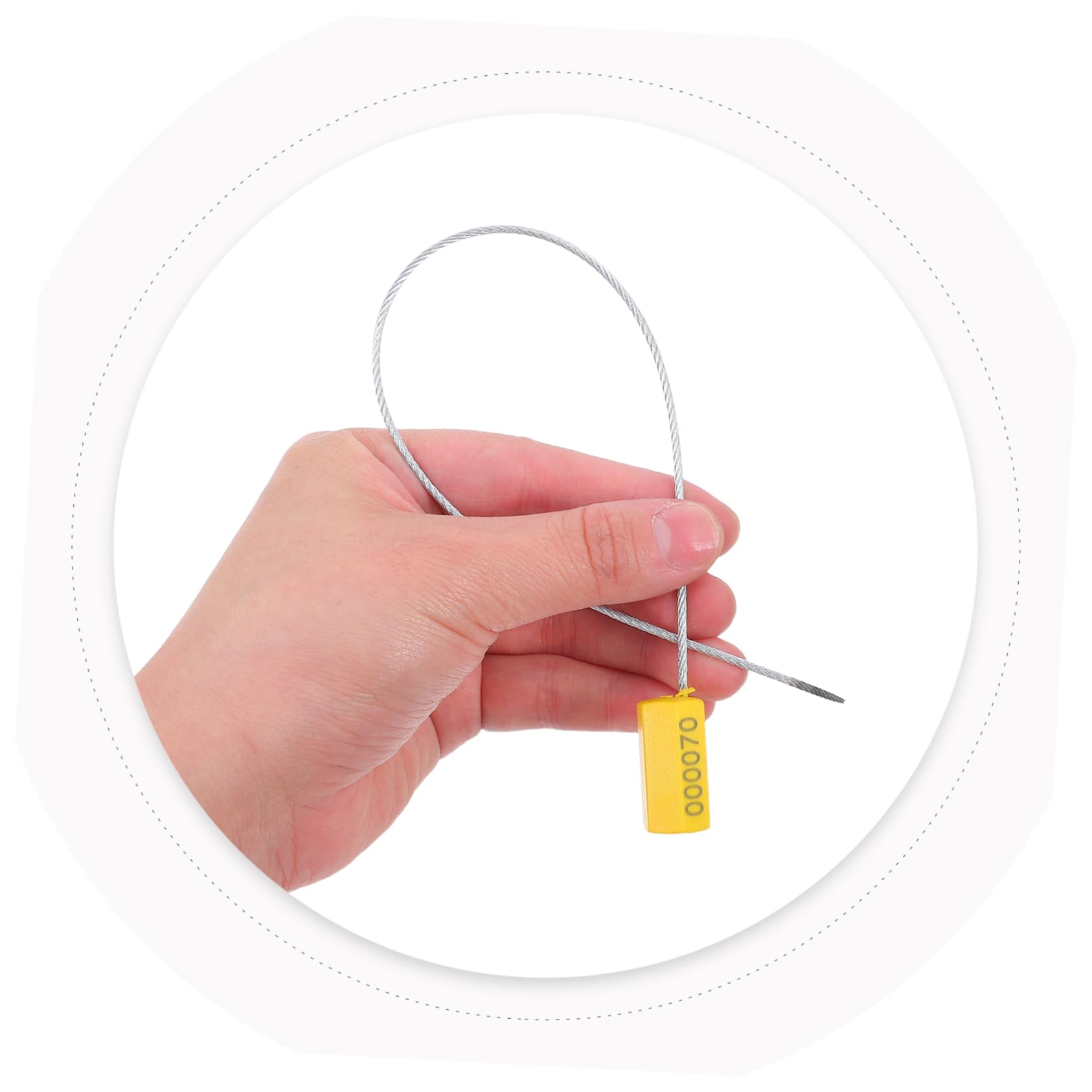 Alipis Lot De 100 Scellés En Acier : Étiquettes Inviolables Résistantes Aux Intempéries – scellés En Fil Métallique Haute Résistance Pour Conteneurs D'expédition Et Camions