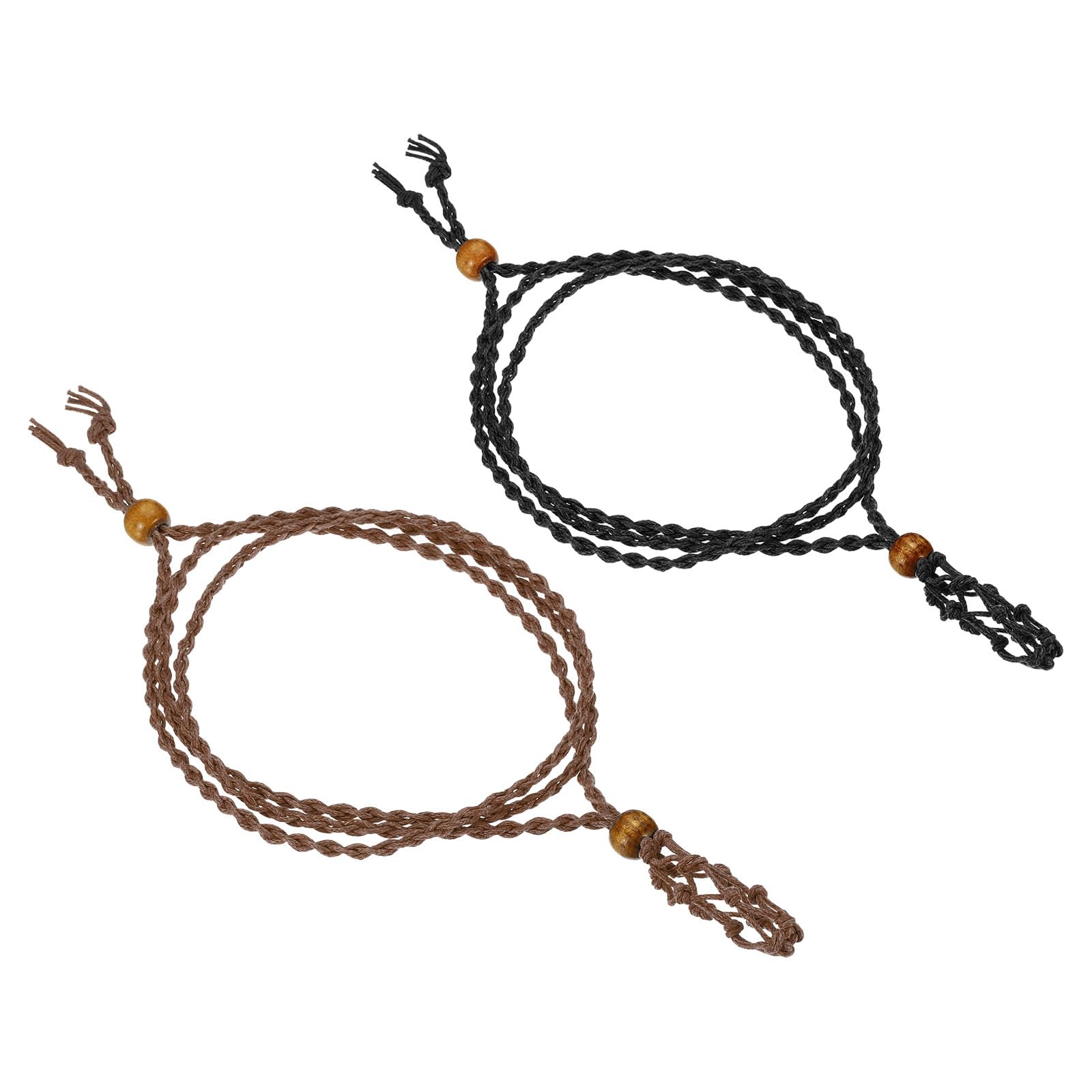PATIKIL Necklace Cord Empty Stone Holder