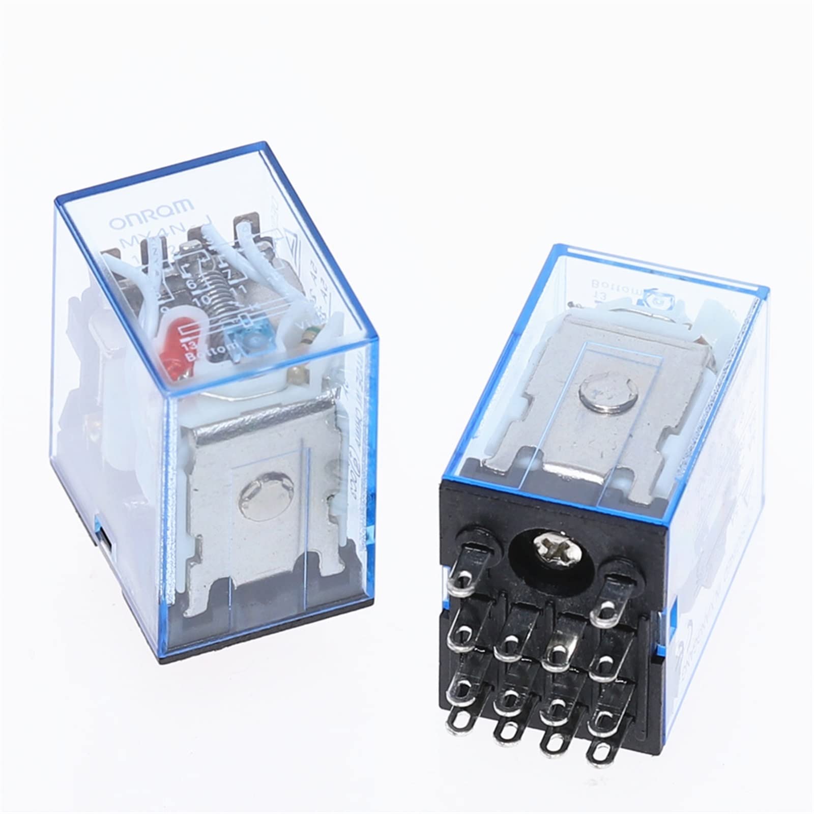 Aqhyebnsr One Color My4nj Coil Dc12v Dc24v Ac110v Ac220v Hh54p 5A 220V Miniature Electromagnetic General Purpose Relay(Ac220v)