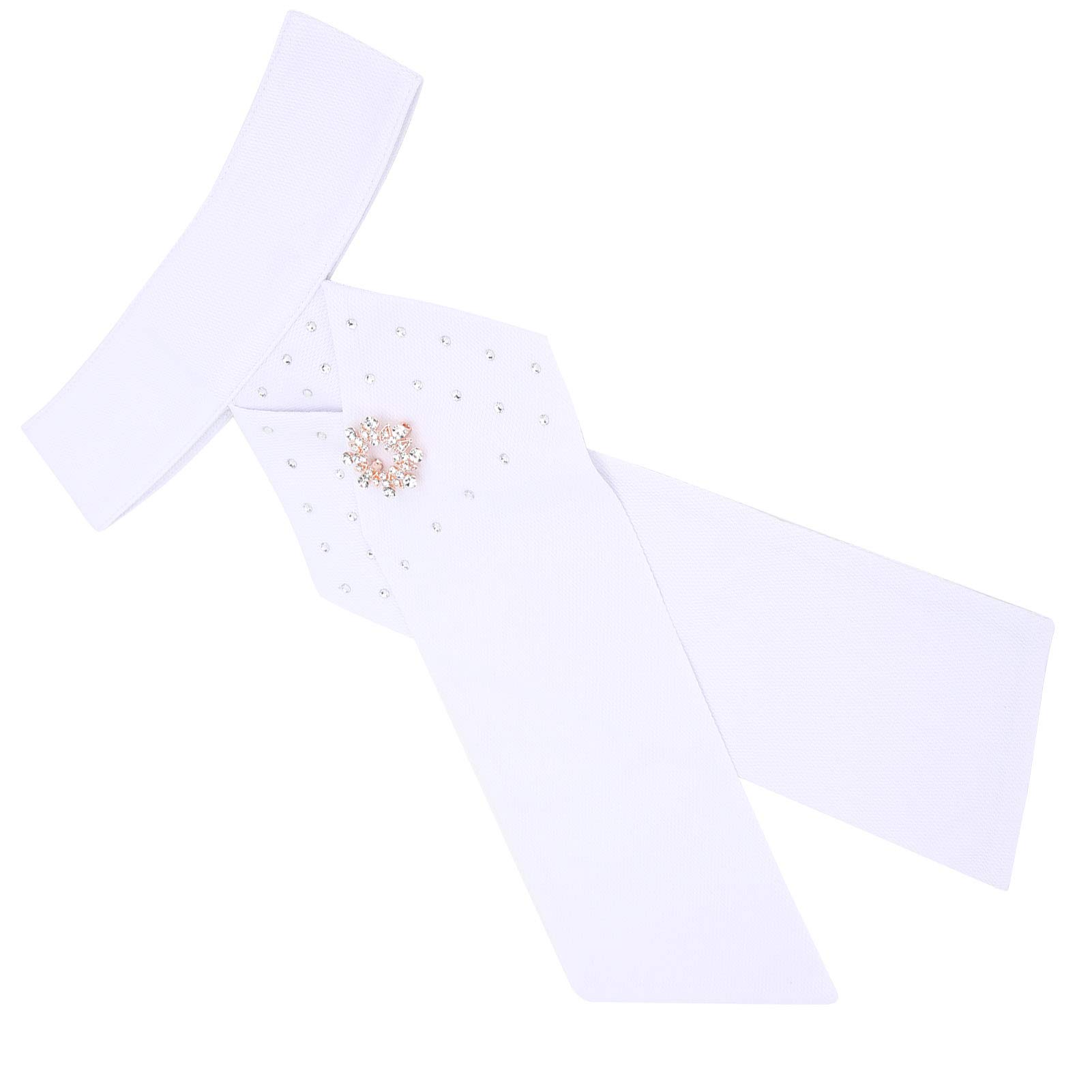 Bognajin Horse Riding Stock Tie, Equipment Necktie Collar, Women Dressage Riding Stock Tie, Equestrian Pre Tied Cotton Stock Tie with Handmade Brooch, Equestrian Pre Tied Cotton Necktie for Adult - Image 7