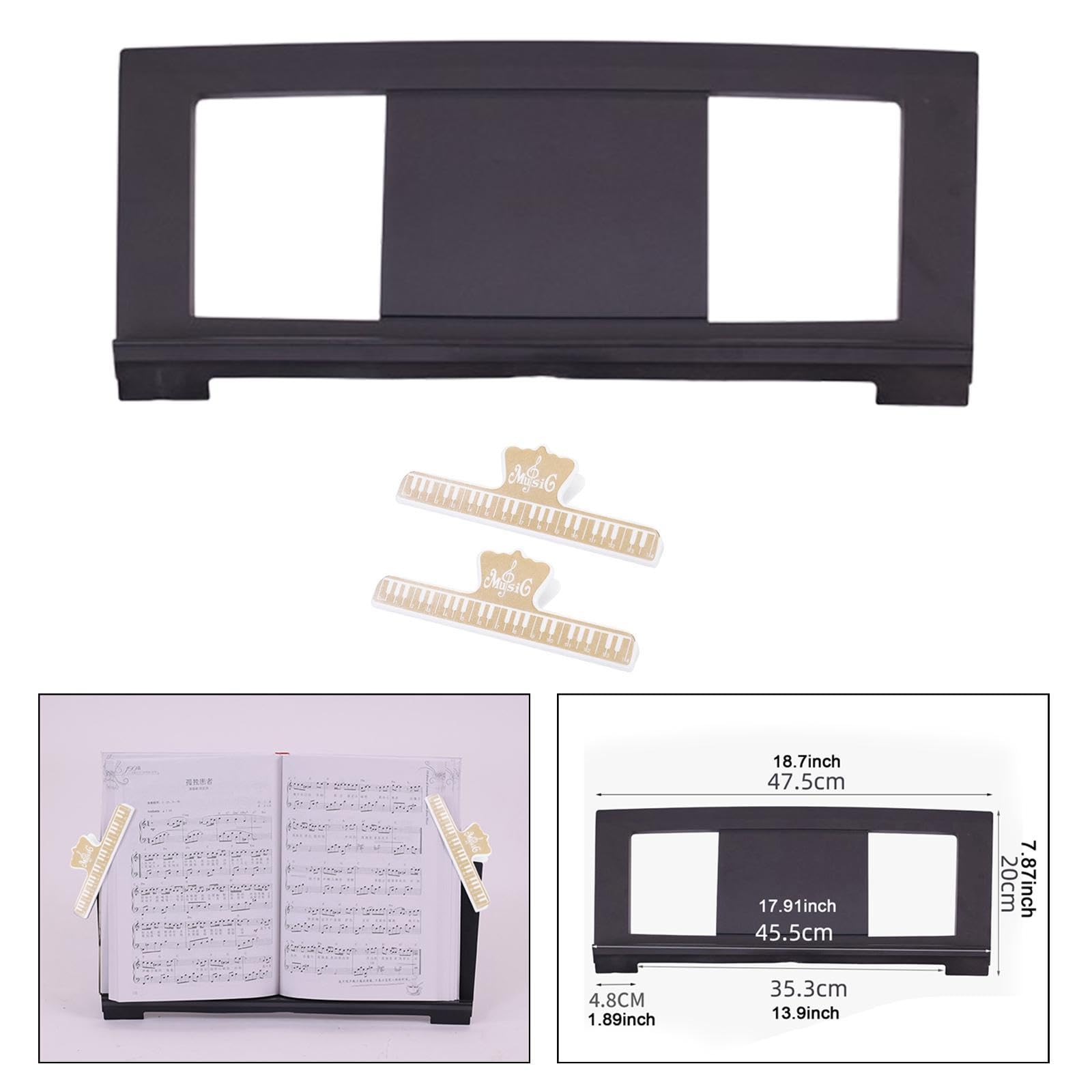 MERISHOPP®Keyboard Music Stand Lightweight Sheet Music Stand for Beginner Professional Gold Clips|Musical Instruments & Gear | Music Stands|1 Electronic Piano Music Stand - Image 8 thumbnail