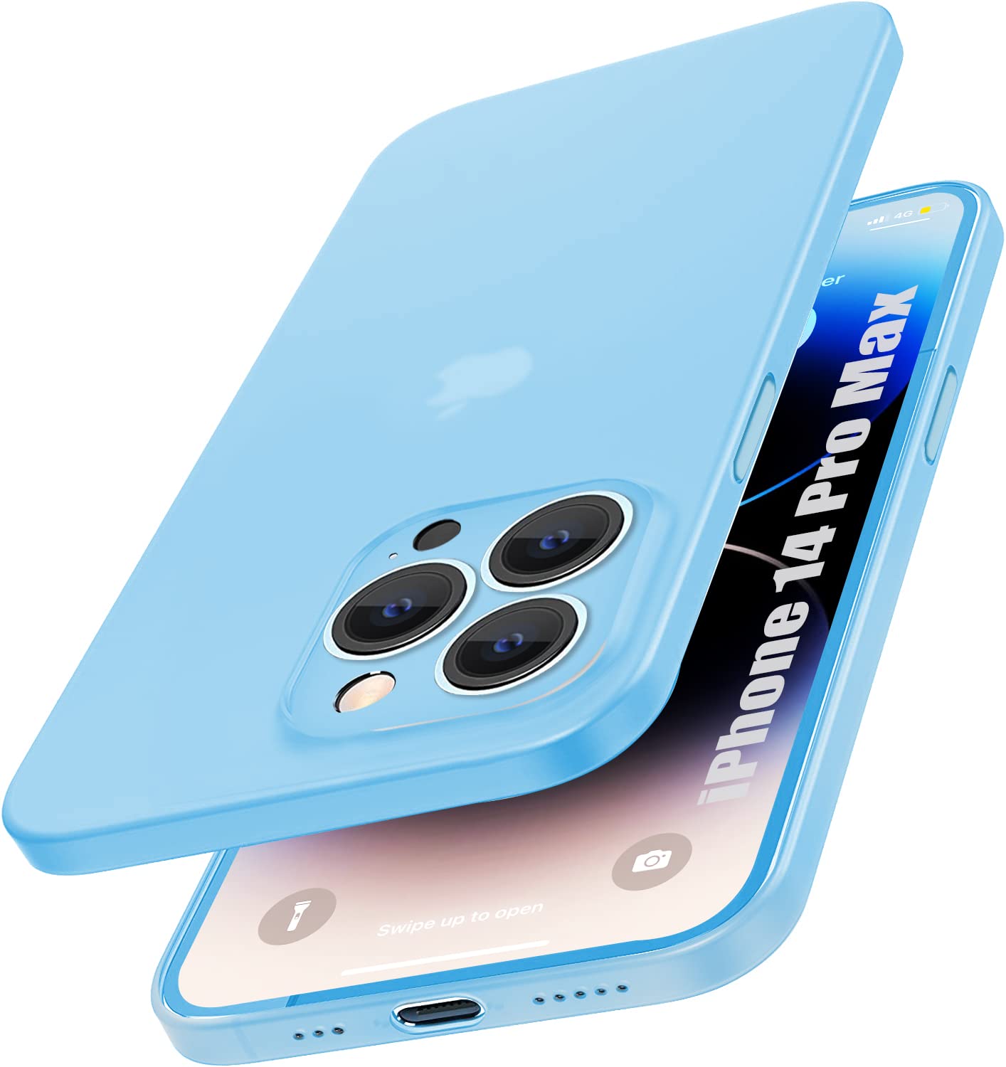 SQUIF Silicone Flexible Soft Ultra Thin Back Case for iPhone 14 Pro Max Cover | Full Camera Protection, Blue (B0BNVSPBC3) Amazon Price History, Amazon Price Tracker