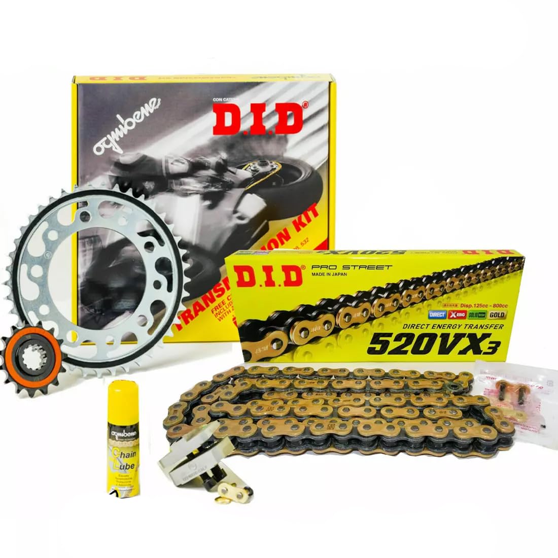 KIT TRASMISSIONE CATENA CORONA PIGNONE DID PREMIUM COMPATIBILE PER HONDA NC 750 DCT S - X 2014