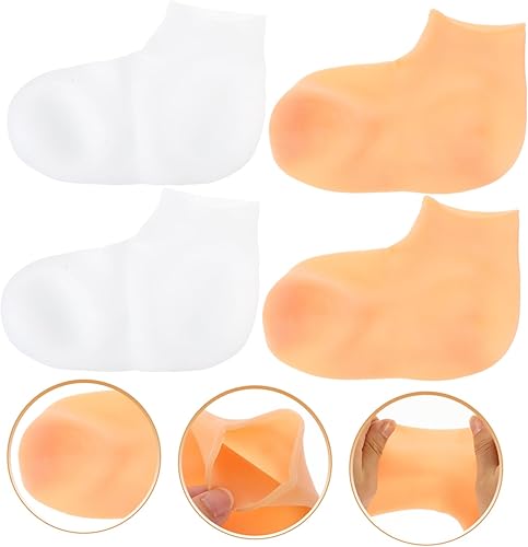 Miniatura 3 de Calcetines de loción reutilizables, calcetines hidratantes para mujer, calcetines exfoliantes para pies, calcetines de spa