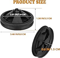 Vista 2 de InSinkErator Evolution Series - Protector contra salpicaduras de 3 3/8 pulgadas, desagüe para fregadero de cocina, desagüe de cocina extraíble