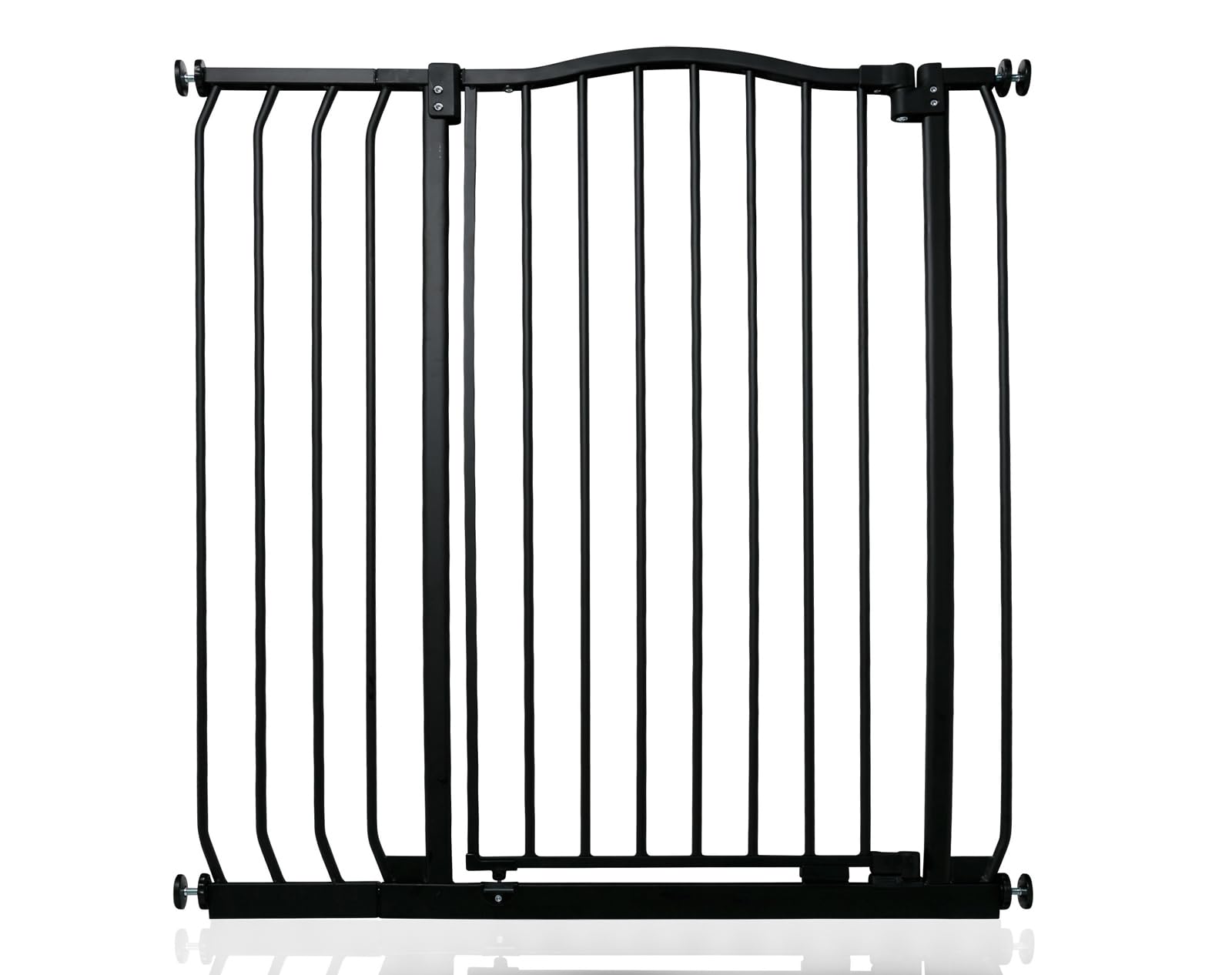 Safetots Extra Tall Curved Top Safety Gate, 116cm - 125cm, Matt Black, Extra Tall 100cm in Height, Pressure Fit Stair Gate, Baby Gate for Doors Hallways and Spaces, Safety Barrier, Easy Installation — view 22