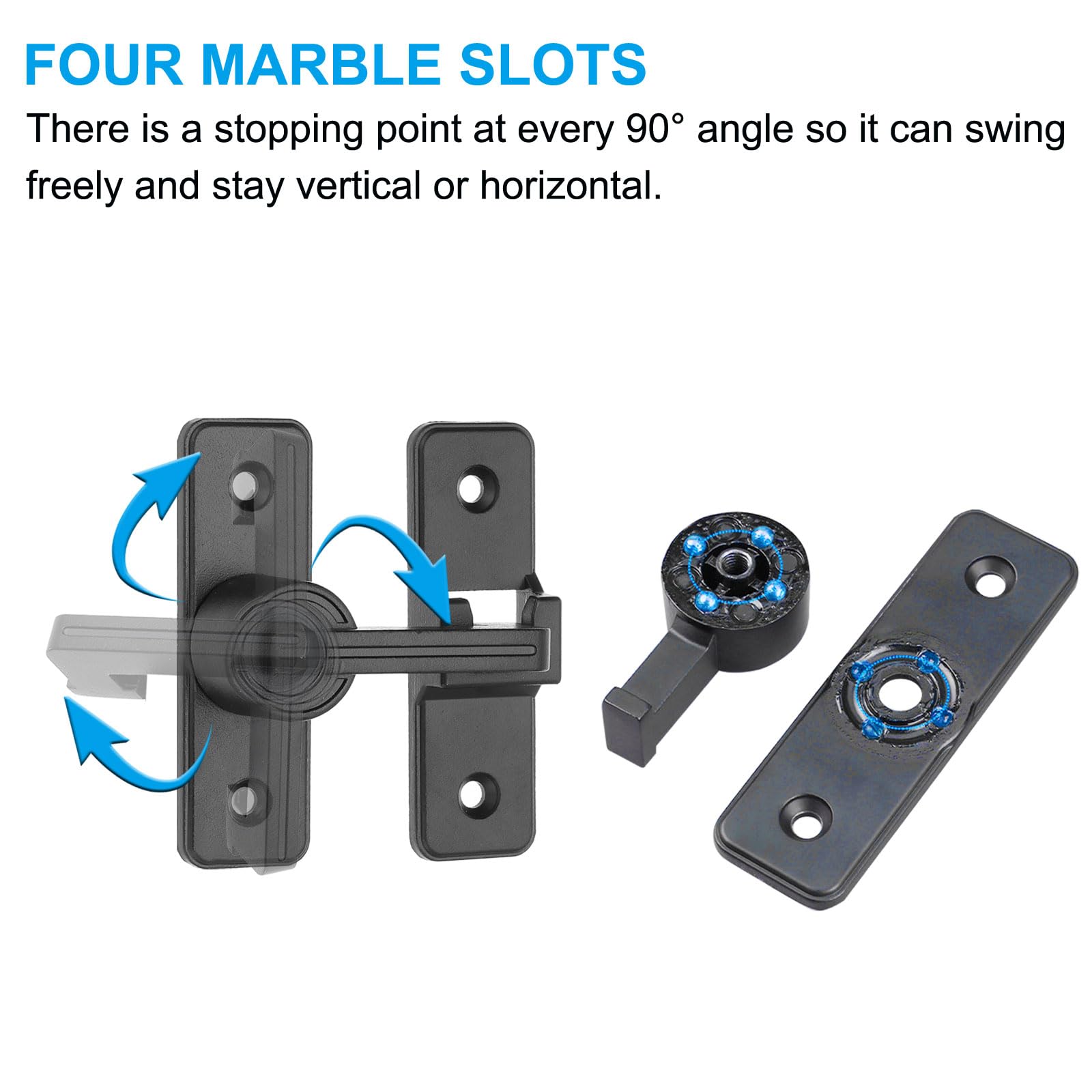 PATIKIL 180 Degree Barn Door Lock - Image 4