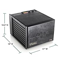 Vista 8 de Excalibur Máquina deshidratadora eléctrica de alimentos de 9 bandejas con temporizador de 26 horas, apagado automático, control preciso