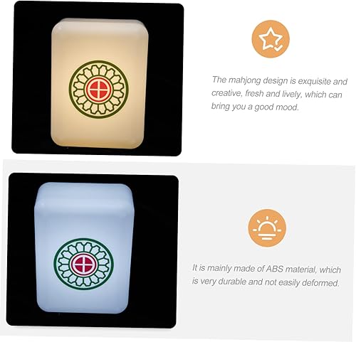 Miniatura 5 de 1 unid Mahjong luz lampara de luces de noche decorativas luz de noche para guardería silicona lámpara de noche libro de dibujos animados lámpara de
