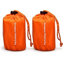 NovaMedic Emergency Sleeping Bag 84"x36" Thermal Mylar Survival Bivy Sack Waterproof, Lightweight & Compact Emergency Blanket for Camping, Hiking, Outdoor Survival & Travel