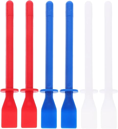 Esparcidores de pegamento, aplicador de palos de pegamento de plástico, raspadores de pegamento, cepillo de pegamento, herramienta esparcidora de