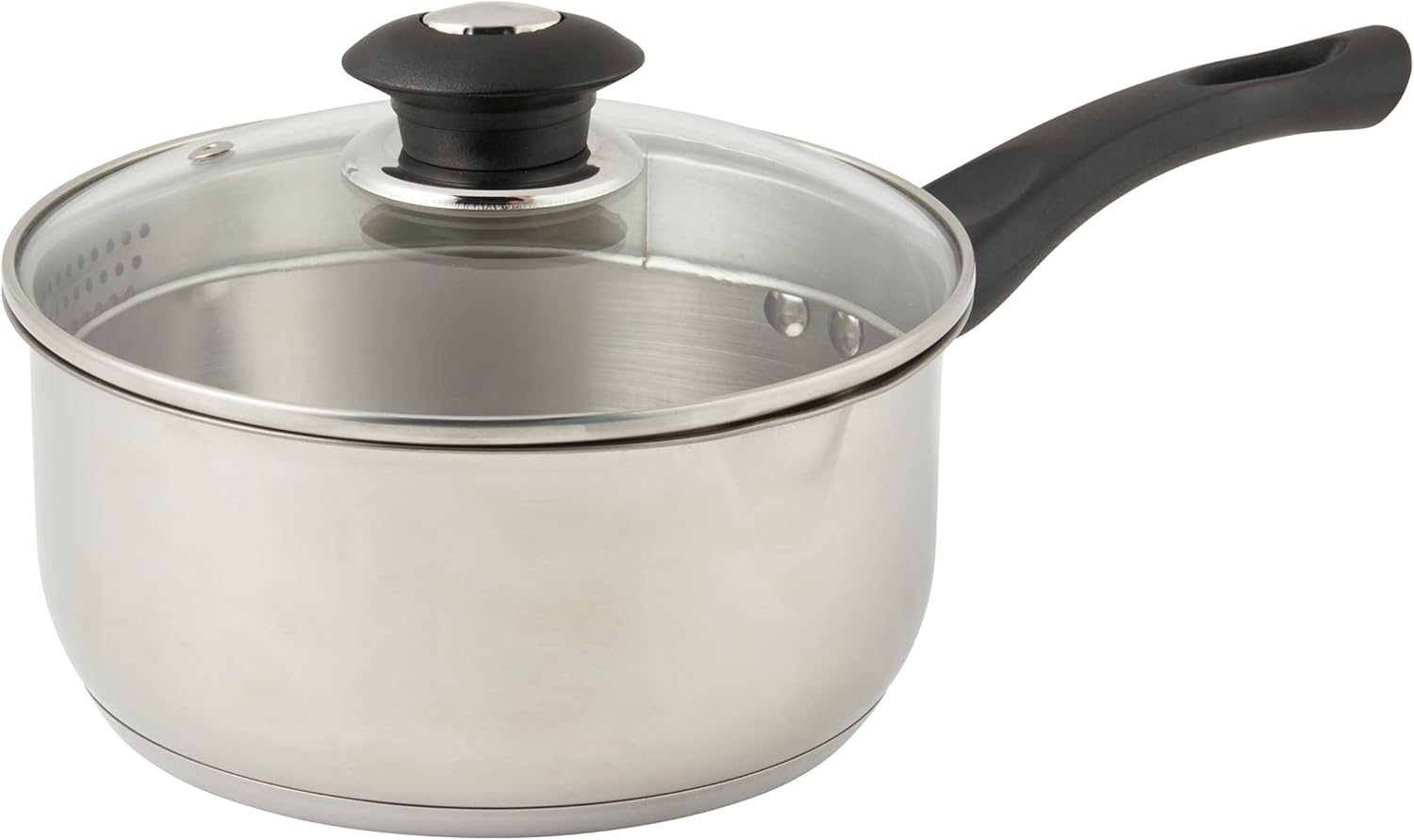 Russell Hobbs RH02631 Stainless Steel Saucepan 16cm, Easy Strain