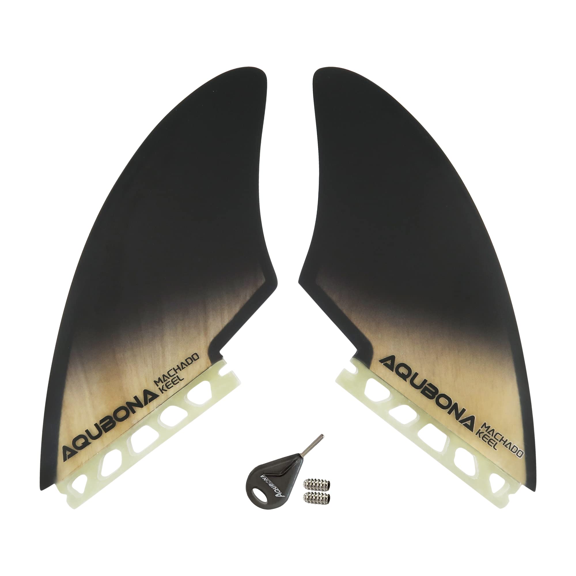 futures TWIN KEEL ツイン AQUBONA Futures Twin Keel Fins， Double Tabs Fins Surfboard