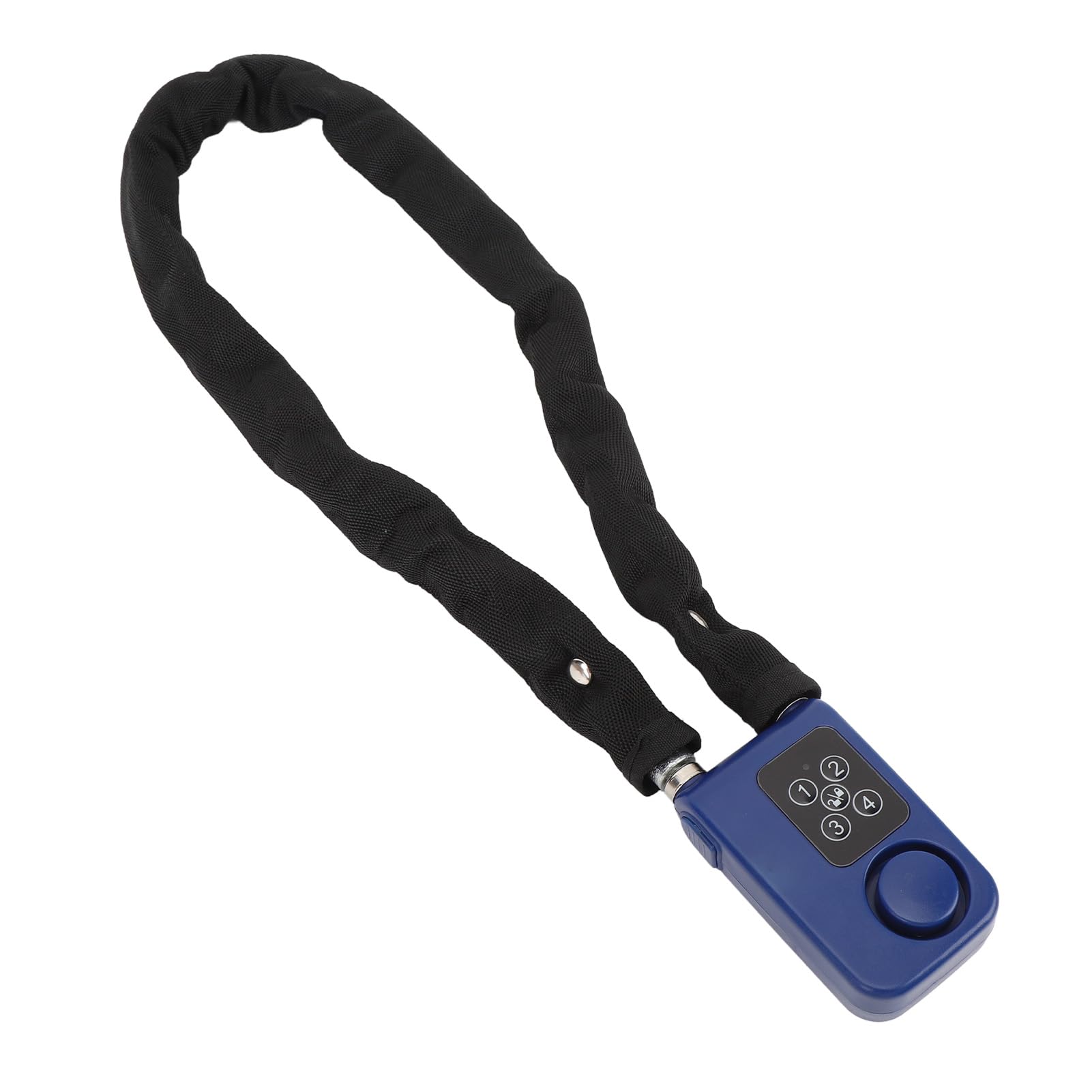 Blocco Bici Intelligente, Blocco Allarme Bici Anti -pressione a Bassa Potenza Avviso a 4 Cifre INDICATORE LED Resistente Al Furto per Moto (BLUE)
