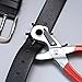 Leather Hole Punch Belt Tool 6 Sizes Puncher Revolving Pliers Heavy Duty