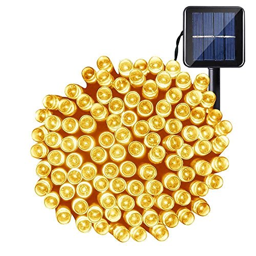 Esky Solar String Lights, (55Ft,3 Modes,100 LED) Solar Fairy Lights, Solar Garden Lights,Indoor Outdoor Solar String Lights for Garden, Patio, Yard, Home, Wedding,Summer/Holiday Party(Warm White)