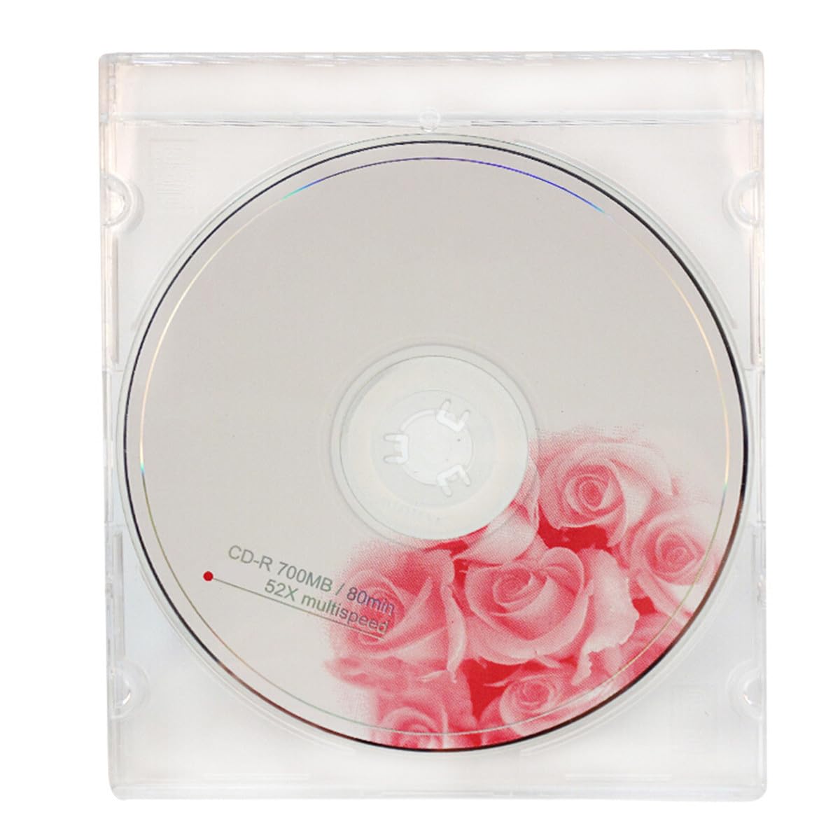 ibasenice Scatole per Stoccaggio CD Doppio Trasparente in Plastica Rigida, Formato Portatile, Confezione da 10 Pezzi per Mixtape e Video Matrimonio