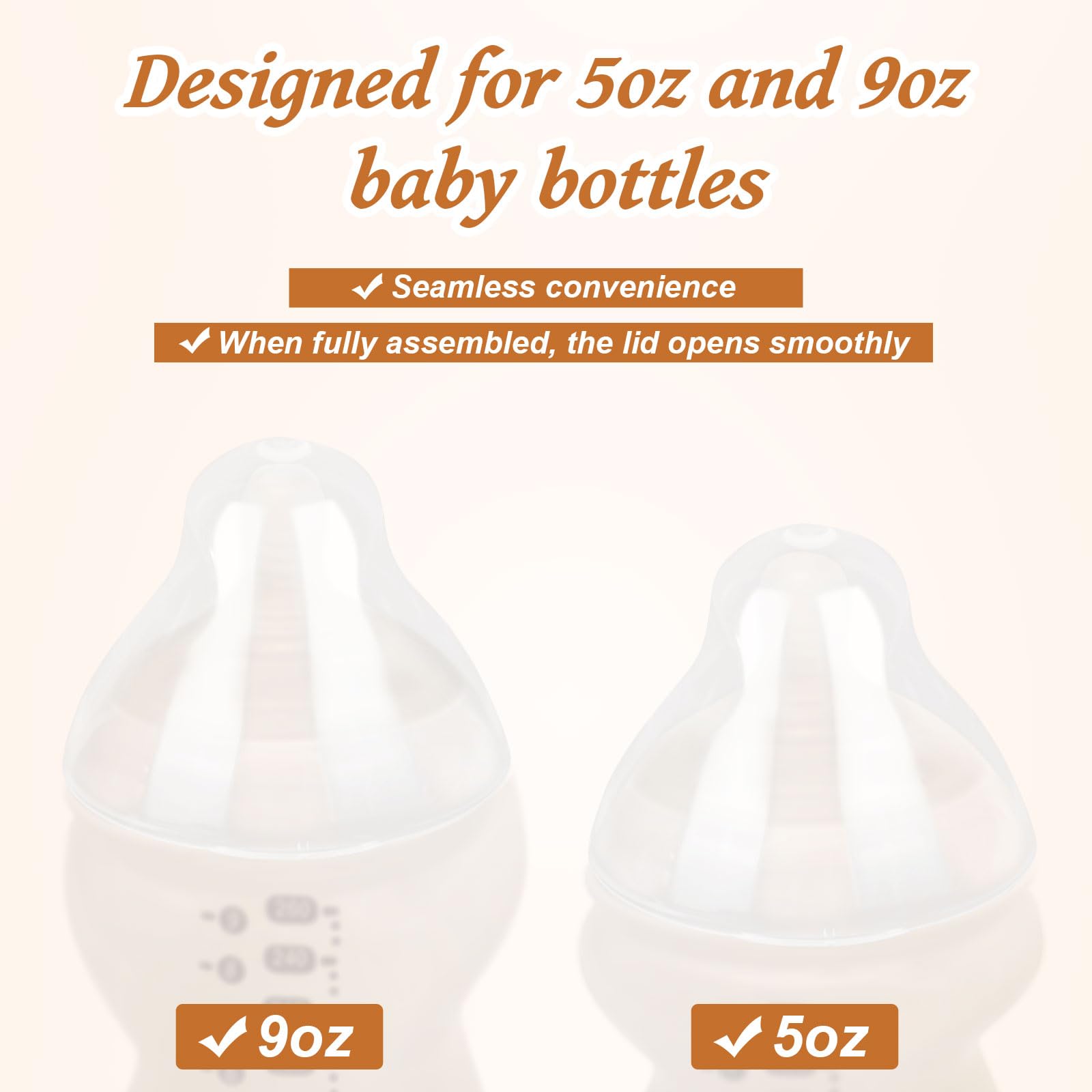 lasuroa 4pz Tappi di Ricambio Bottiglie Bambini per Tommee Tippee, Sigillo Antigocciolamento e Tappi Senza BPA Progettati per Bottiglie da 5oz e 9oz