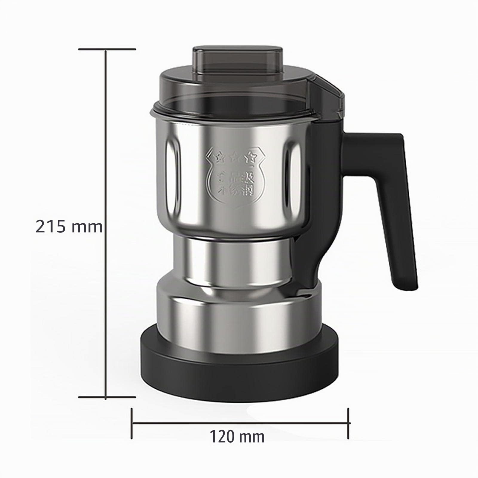 F Fityle Broyeur électrique de cuisine Moulins à aliments secs Poudre fine Capacité de 500 ml Épices cacahuètes broyées Moulin pour grains de café Noix, Brosse Tamis 3 Lames