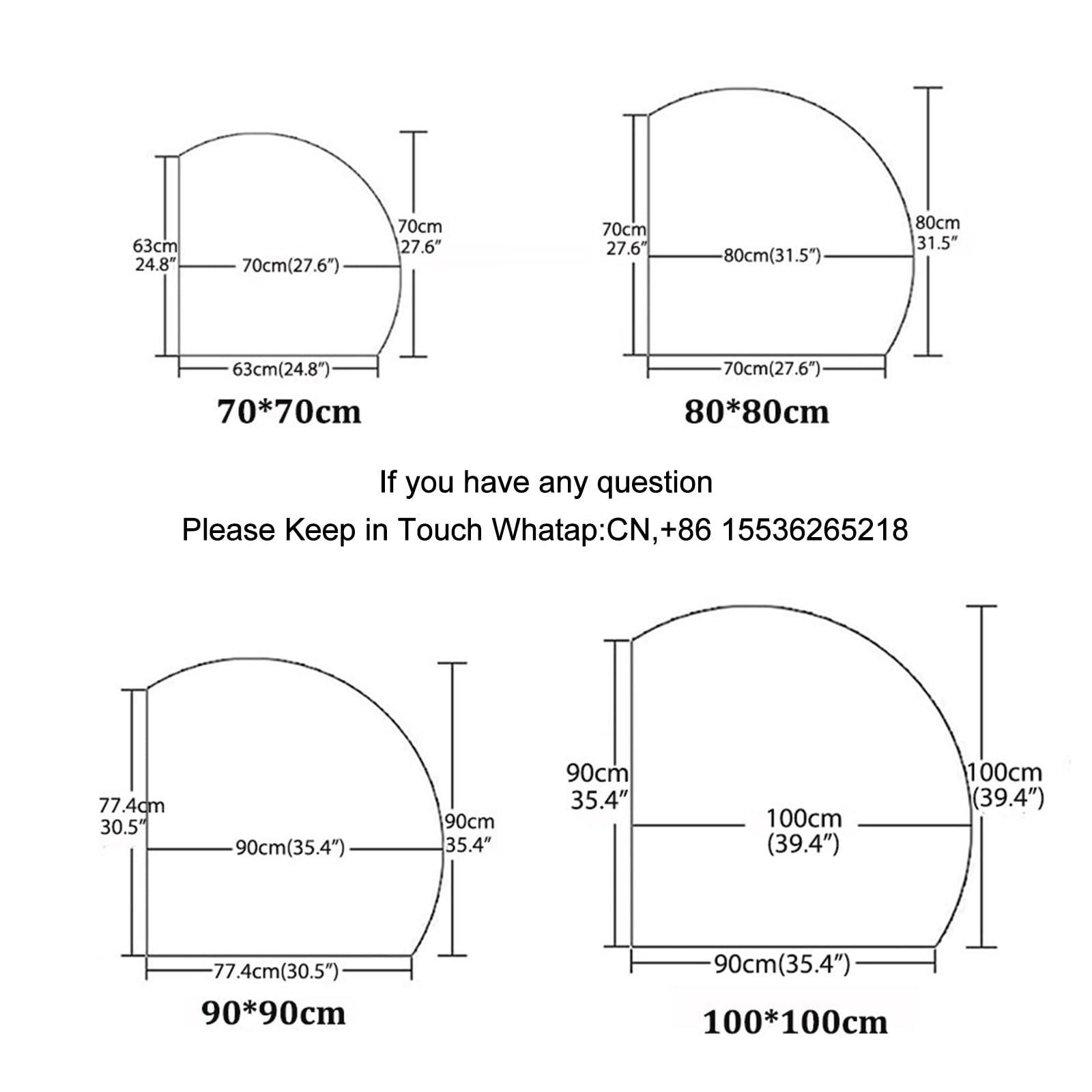 80 cm 80 cm Ściemnialna umywalka LED Łazienkowe Podświetlane Lustro 101.6 cm 71.1 cm Regulowana jasność i kolory, półkole przeciwmgielne bezramowe lustro ścienne