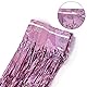NAVK Rosa Lametta-Fransenvorhang, glitzernde Metallic-Luftschlangen für Geburtstagsparty, Hochzeit, Hintergrund, 1 x 2,5 m
