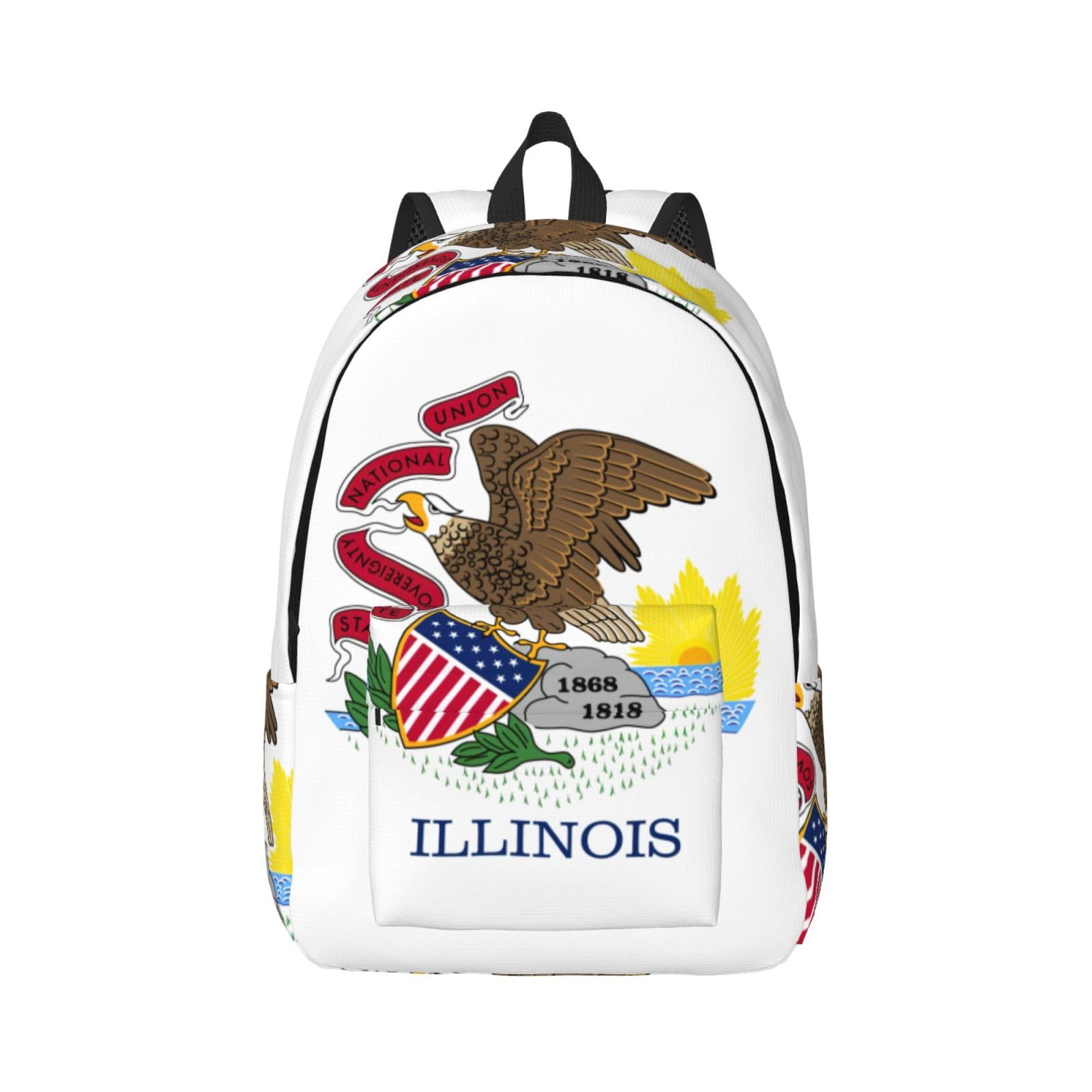 Sac à dos Illinois State Flag finition supérieure voyage et marche - 8