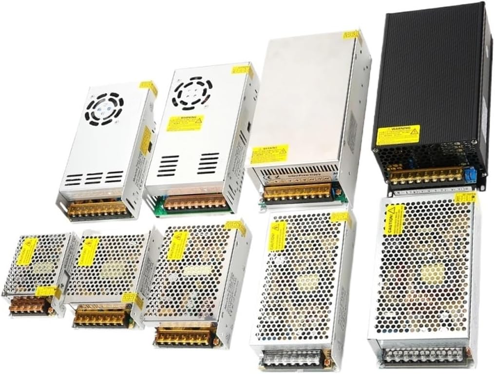 1PCS 12W, 24W, 36W, 48W, 72W, 120W AC-DC 5V 12V 24V 48V 60V LED Switching Power Supply SMPS 5A 10A 15A 20A 30A 40A 50A 60A 100A Transformer Power Adapter (Color : 100-120V/200-240V, Size : 60V_12W)