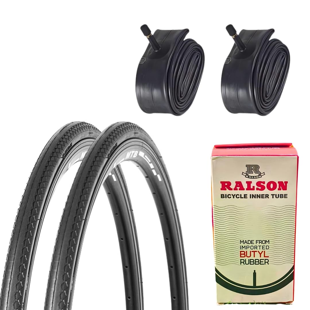 Ralson 700x28C Bicycle Tyre & Tube Combo Pair – Set of 2 Tyres and 2 Tubes Combo for Hybrid, City & Touring Bicycles (Size-700 * 28C)-image-10