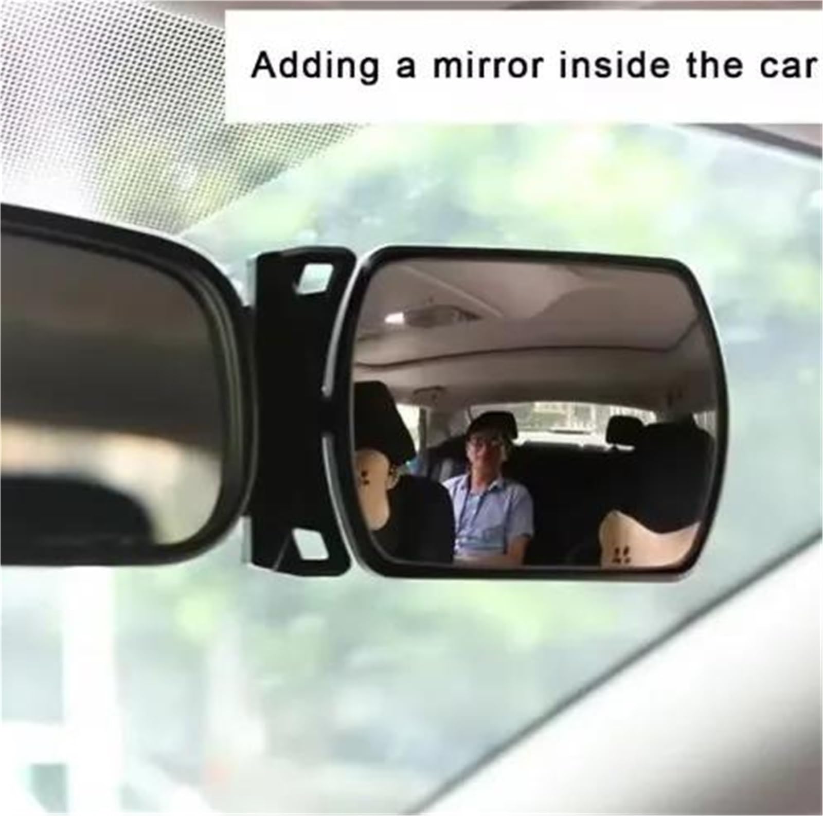 Rétroviseur Anti-reflets Rétroviseur Pour Grand Angle HD Avec Support Caméra Recul Multifonction Pour Intérieur Voiture Verre Ultra Transparent Miroir Auto Interieur