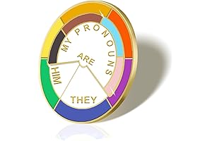 Pronouns Pin He Him You He/Him Enamel Wheel Pin Pronoun Badge